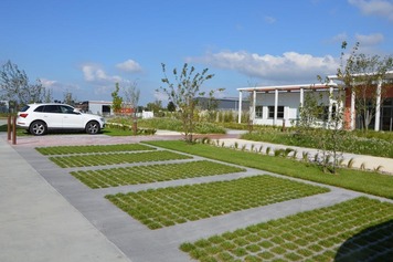 exemple de parking végétalité